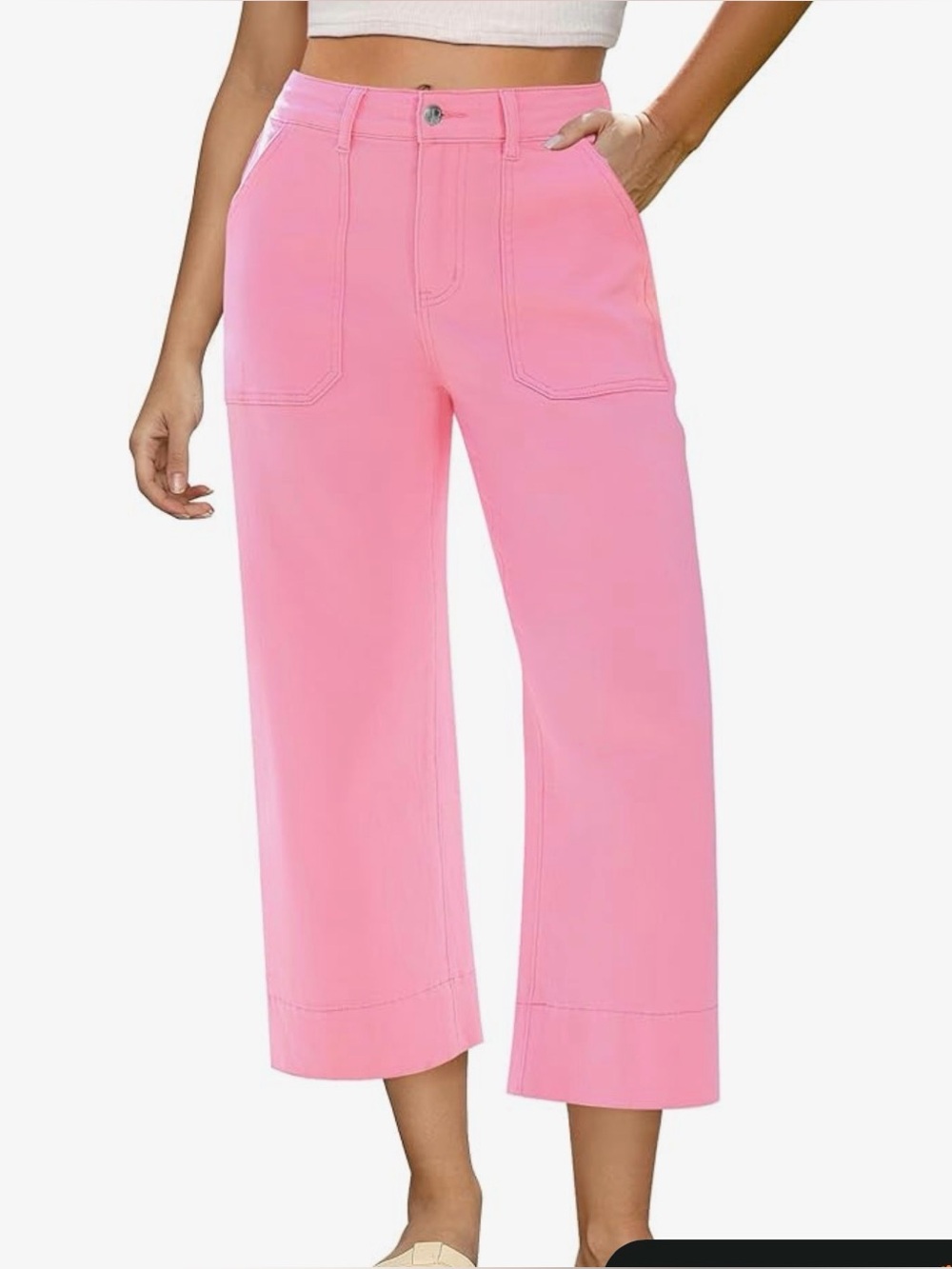 Capri Jeans for Women High Waisted Wide Leg 
NWOT
Measurements in pics